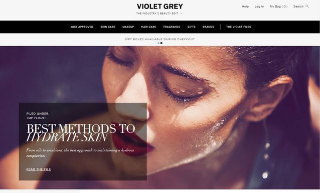 Site de maquillage original : Violet Grey
