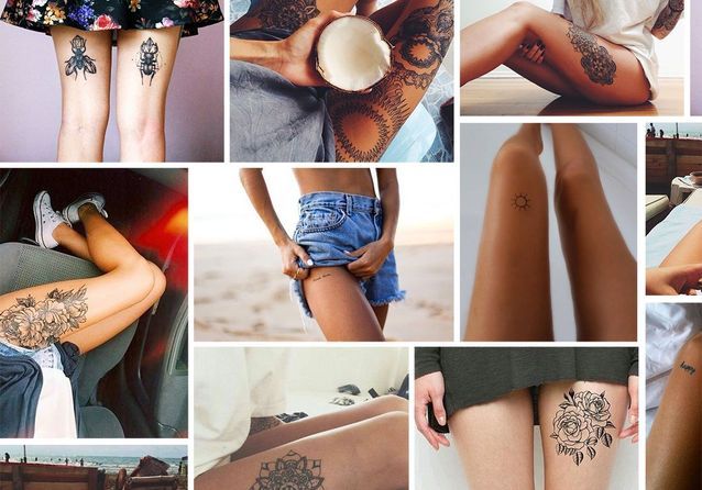 15 tatouages sur la cuisse qui nous font de belles jambes