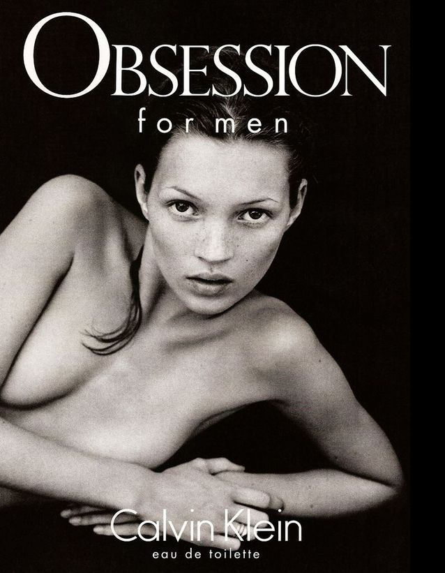 Egérie Calvin Klein pour le parfum Obsession For Men