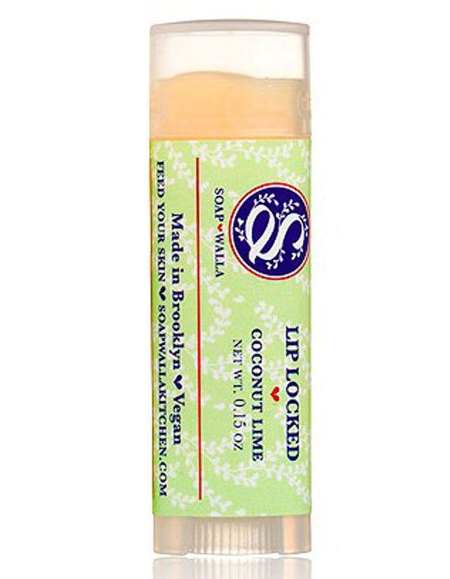 Baume à lèvres Noix de Coco Citron Vert, Soapwalla, 9€