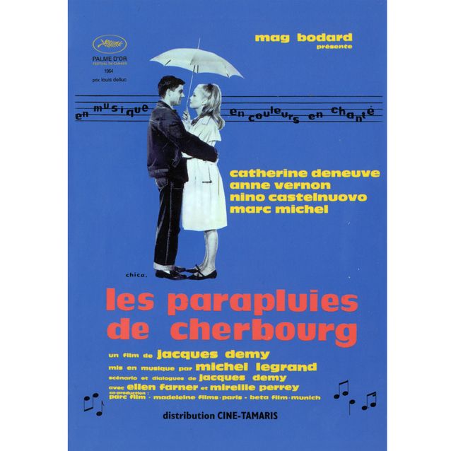 1964 : « Les Parapluies de Cherbourg » de Jacques Demy (France) - Palme d'Or à Cannes : les films récompensés de 1955 à aujourd'hui - Elle