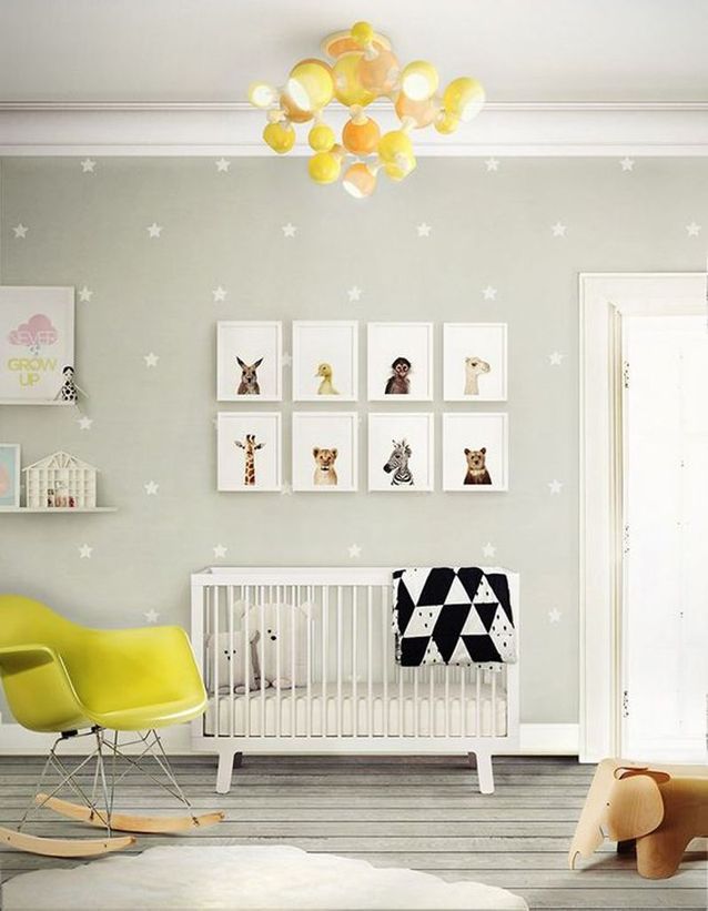 Une chambre de bébé design