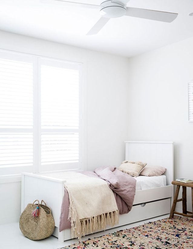 Une chambre blanche au style ethnique - La chambre blanche ...