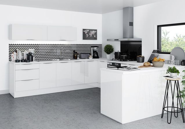 La cuisine noire et blanche plus contemporaine que jamais ! - Elle