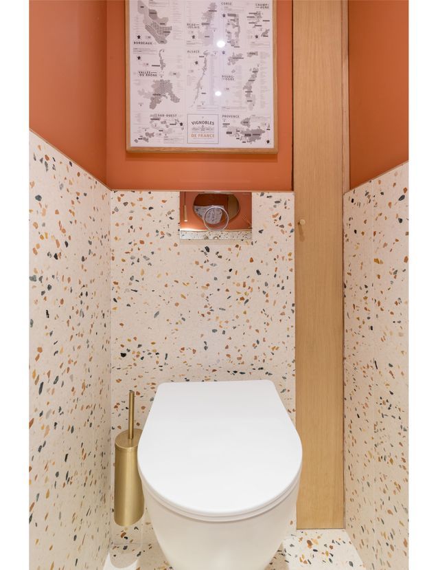 Toilets with terrazzo