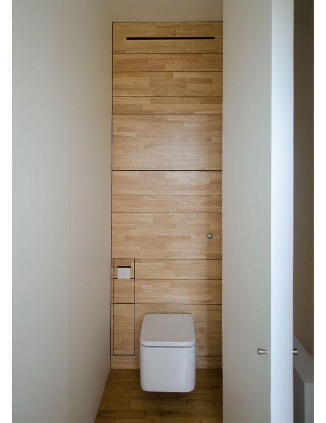 wooden toilet