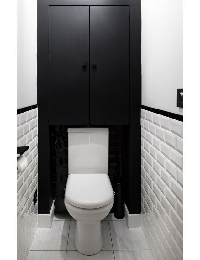 black toilet