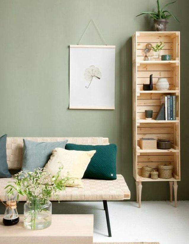 20 idées déco avec des cagettes en bois - Elle Décoration