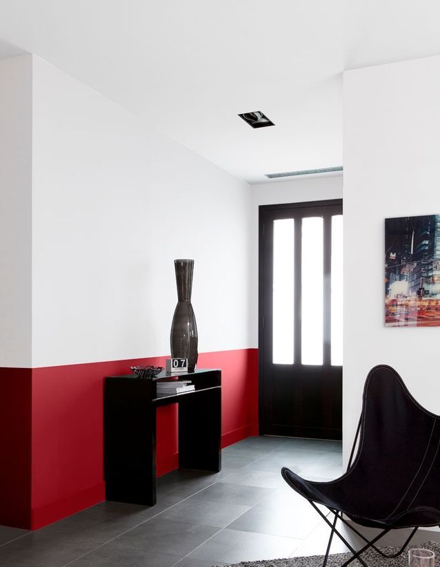 peindre un mur en deux couleurs : dynamisez vos espaces ...