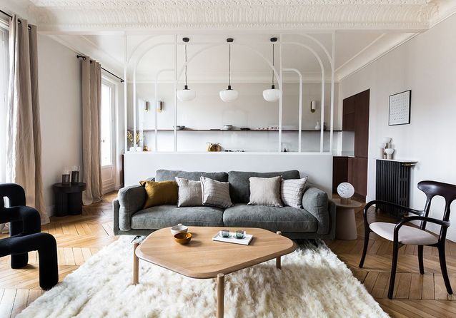 Cet Appartement Renove Passe De Trois A Quatre Chambres Elle Decoration