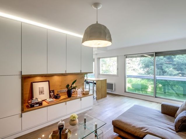 La Transformation De Deux Studios En Un Grand Appartement Elle Decoration