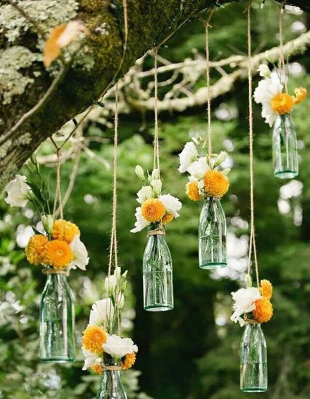 Transformez vos bouteilles en verre en soliflore