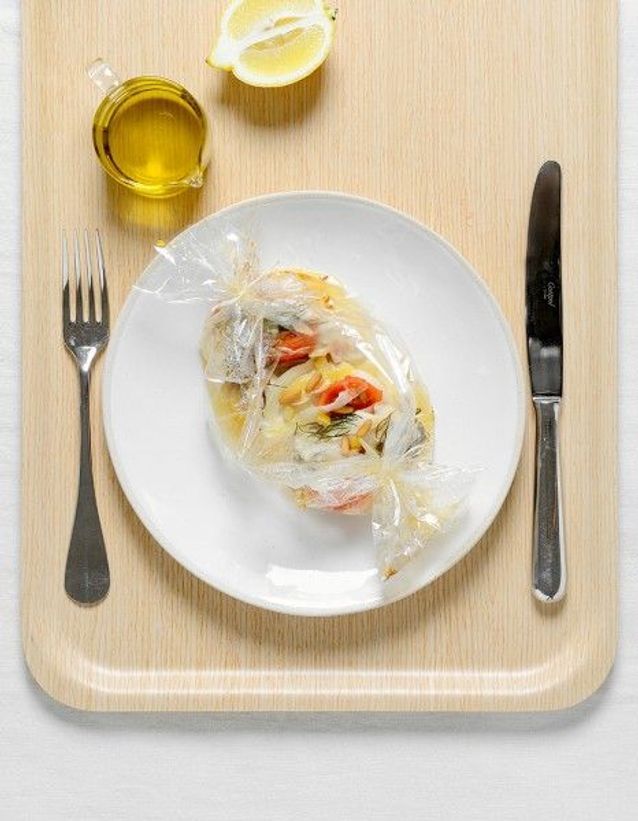 Recette minceur rapide : bar en papillote