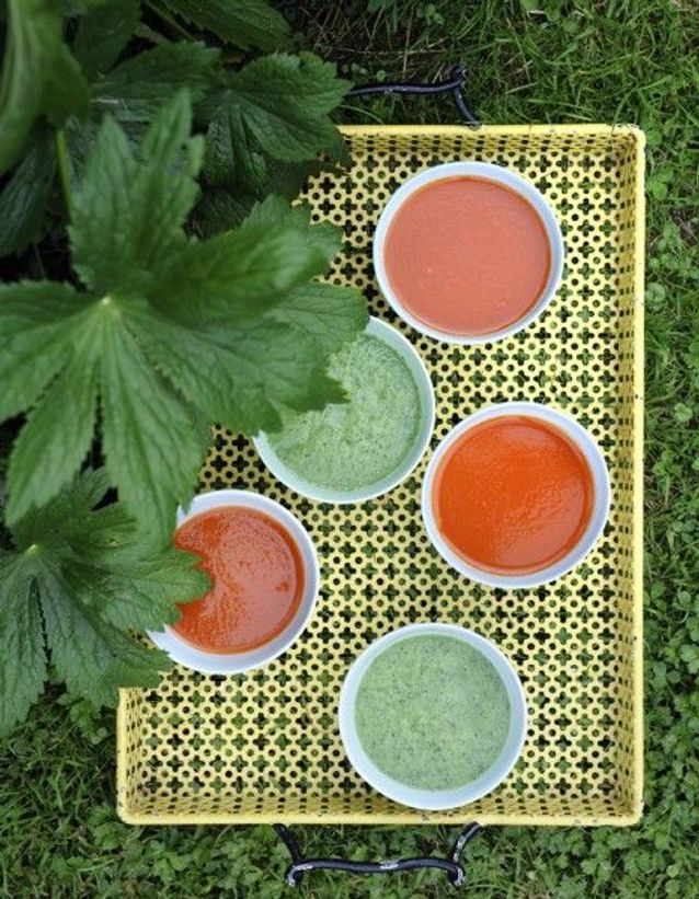 Recette minceur soir : soupe rouge glacée