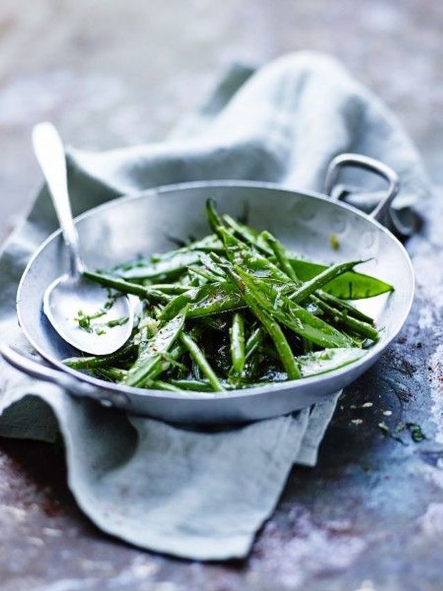 Recette minceur soir : wok de haricots verts et pois gourmands