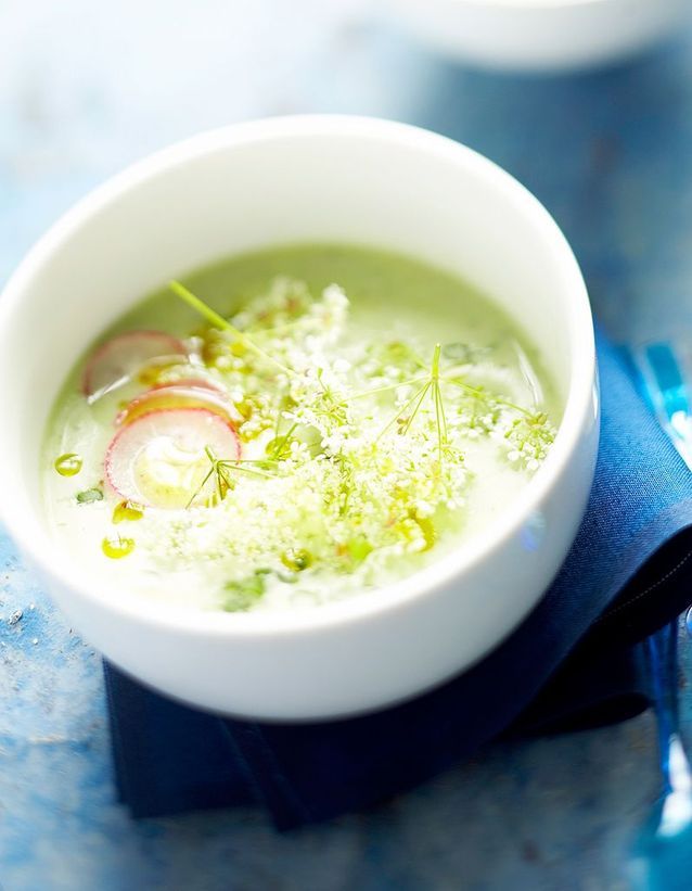 Soupe minceur de concombre et radis - Des soupes légères pour