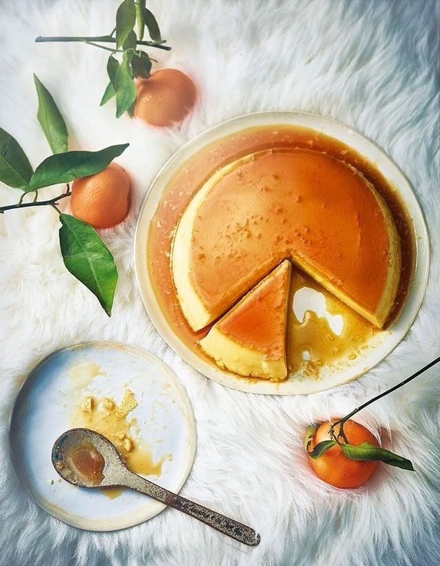 Crème renversée, caramel aux clémentines Des recettes traditionnelles