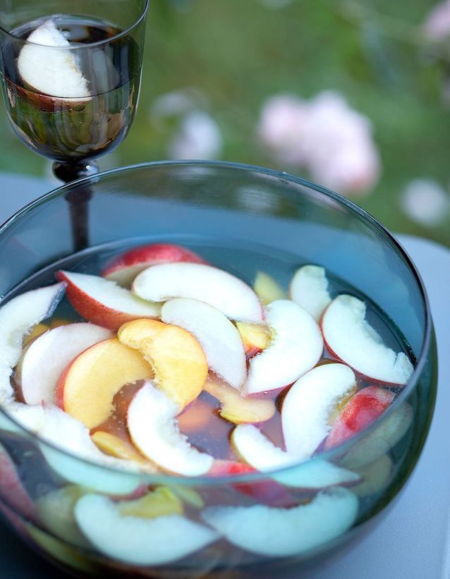 Sangria au vin blanc et au Cointreau