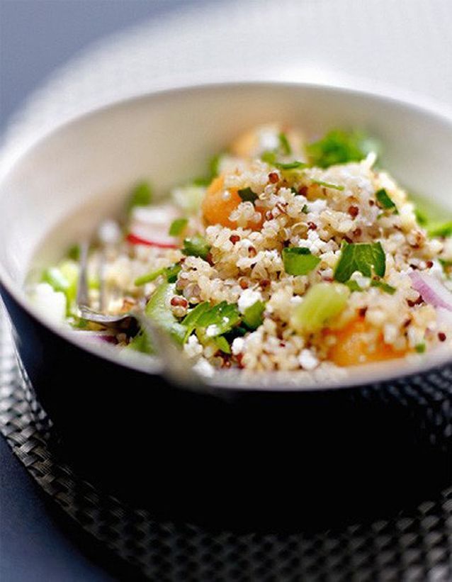 Salade croquante au quinoa