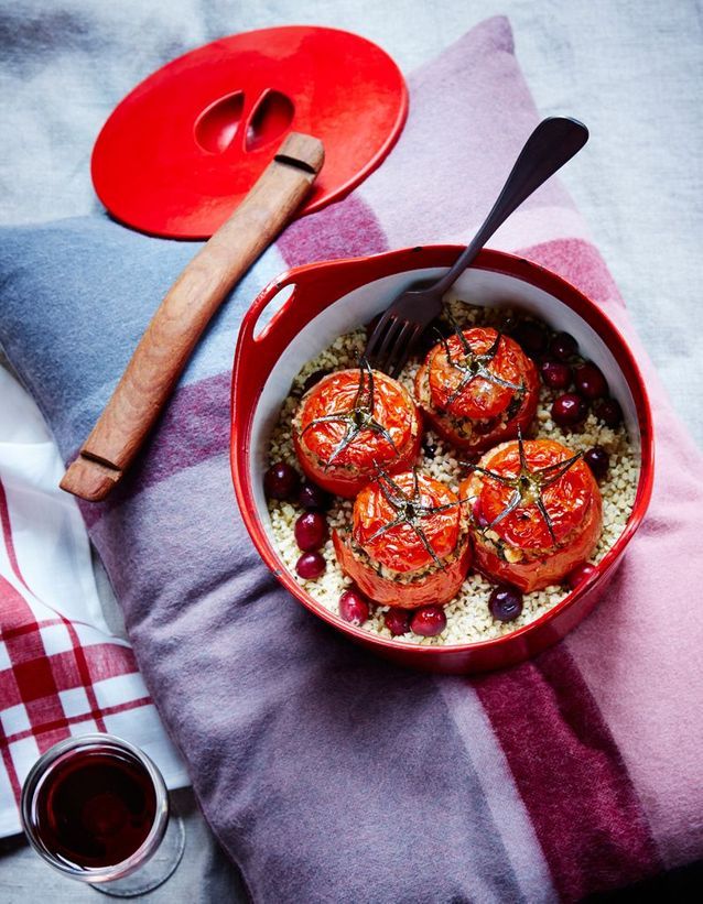Tomates farcies au quinoa et cranberries de Christian Le Squer