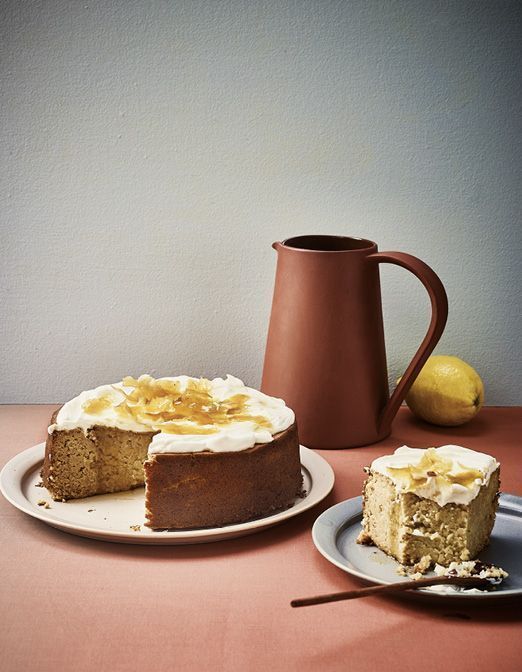 Gâteau haricots blancs, citron, et yaourt grec de brebis