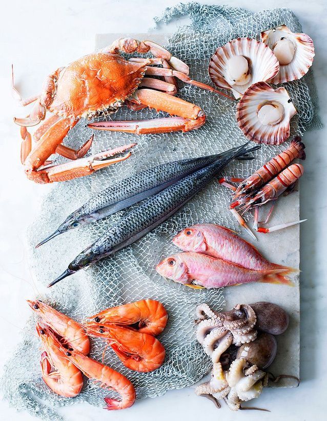 Les crustacés et fruits de mer sont des aliments sans sucre