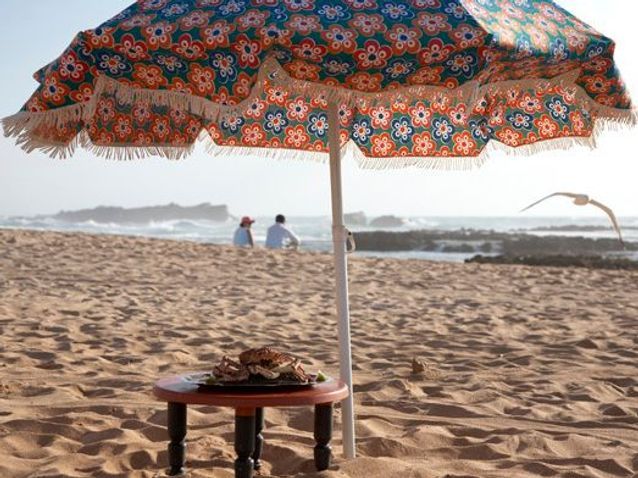 Sur La Plage Doualidia Beach Food 2 Maroc Un Océan