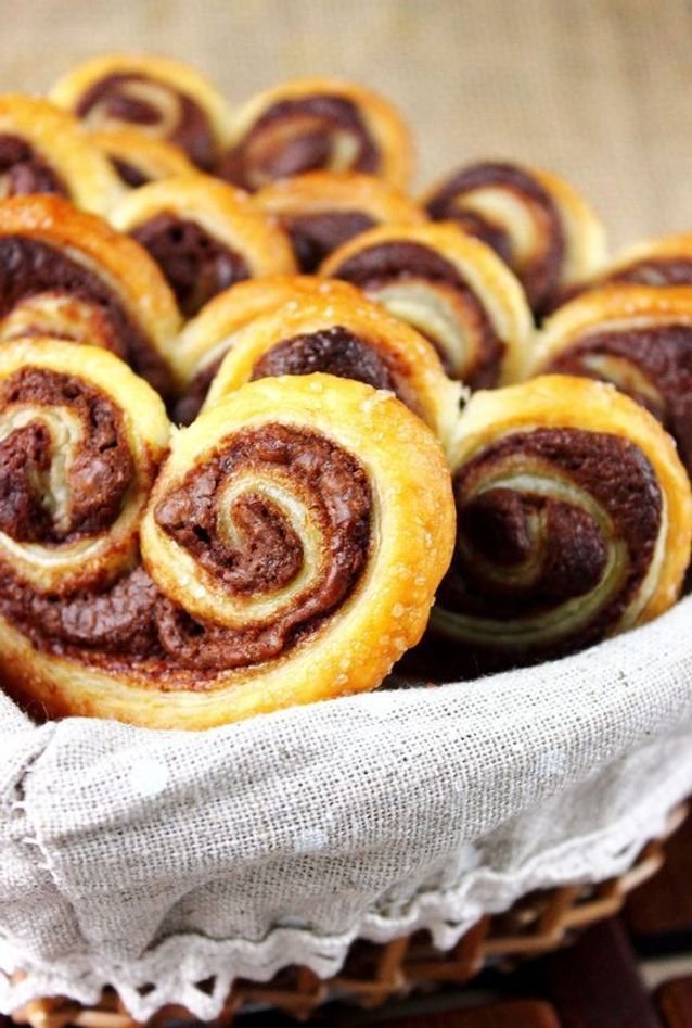 Palmiers au Nutella 10 desserts au Nutella qui vont vous faire fondre Elle à Table