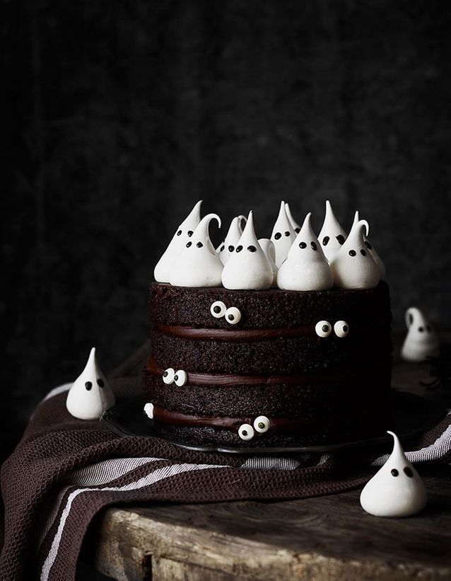 60 Pièces 10 Styles Décorations de Gâteau d'Halloween Choix de