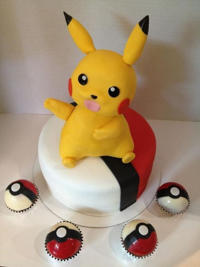 Gâteau Pokémon, gâteau d'anniversaire Pokemon Pikachu, gâteau en