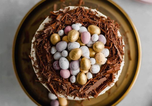 Les plus beaux gâteaux nid de Pâques repérés sur Pinterest