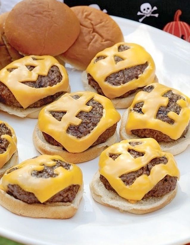 Cheeseburgers de Halloween
