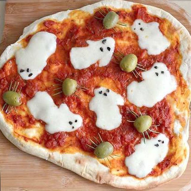 Pizza fantôme de Halloween