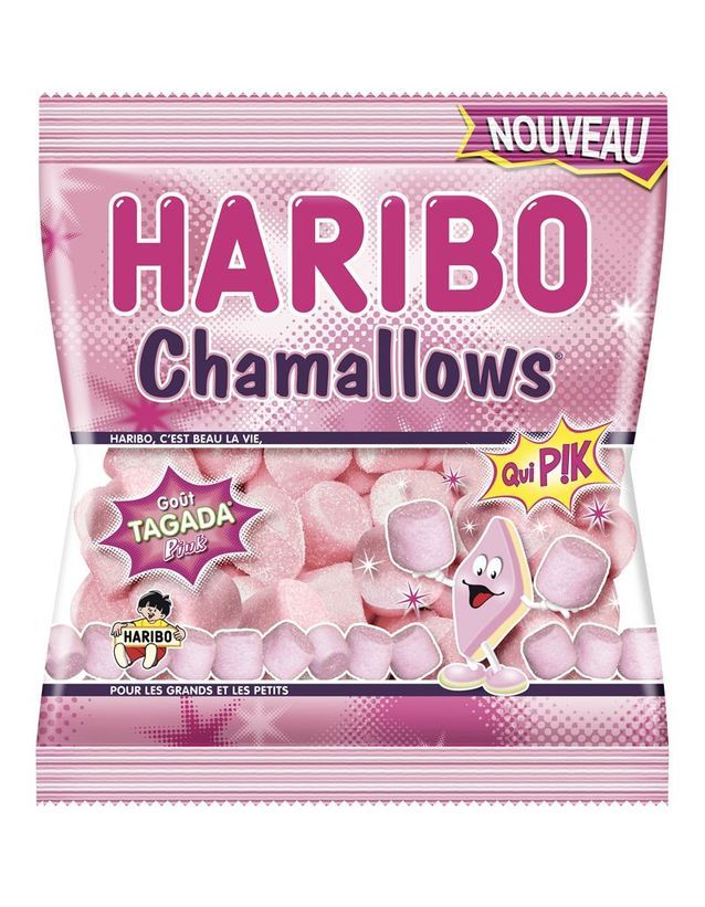 Chamallows fraise tagada de Haribo, 1,95 € les 250 g - Puretrend