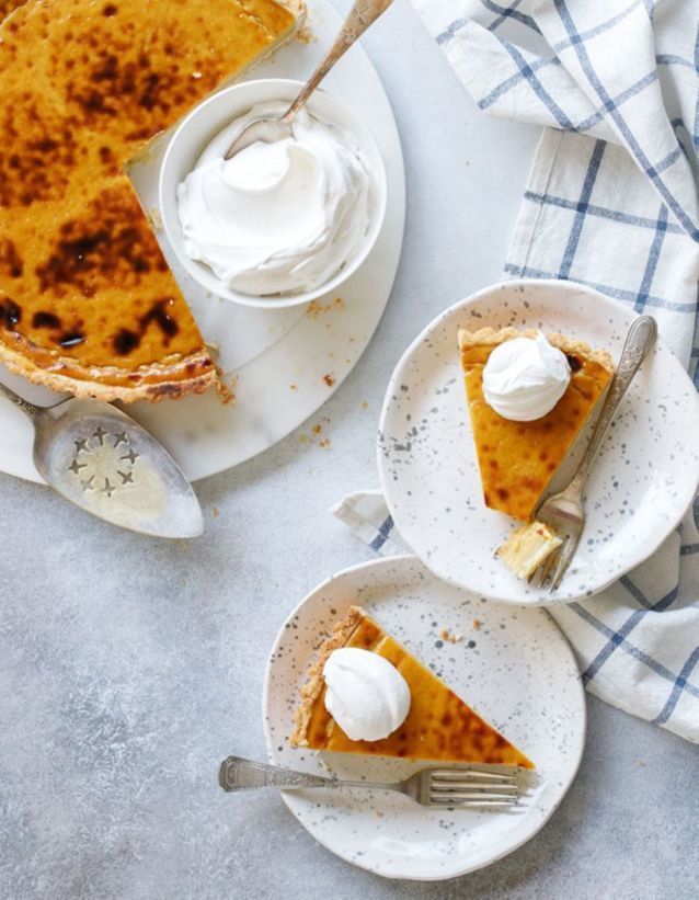 Pumpkin pie à la crème pâtissière