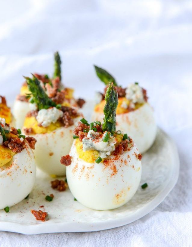 Oeufs mimosa au fromage bleu