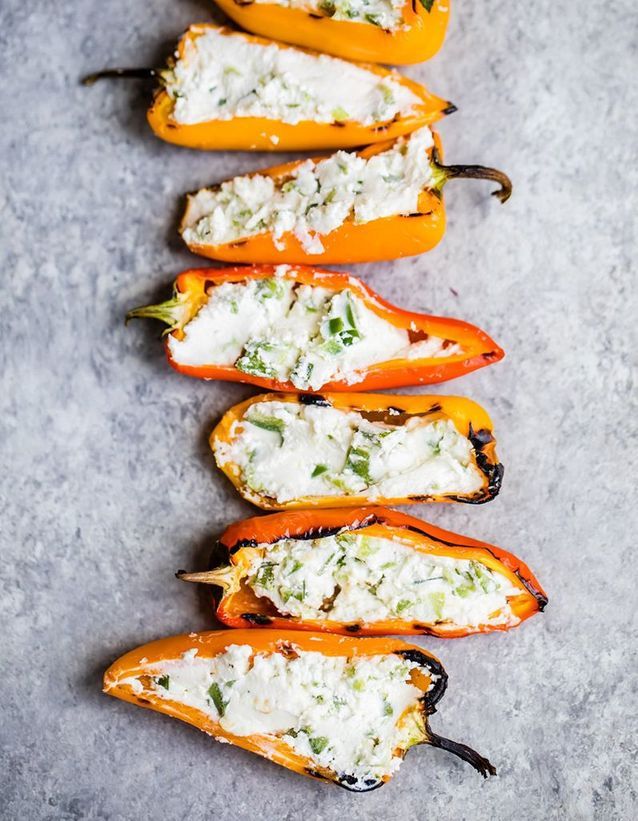 Poivrons farcis au fromage de chèvre