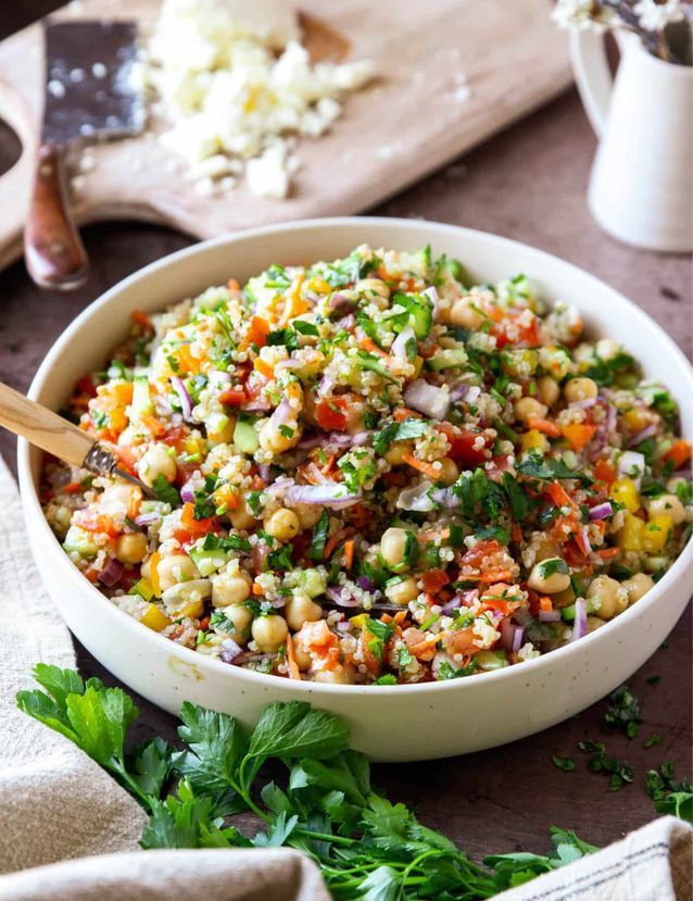 Salade de quinoa et pois chiches