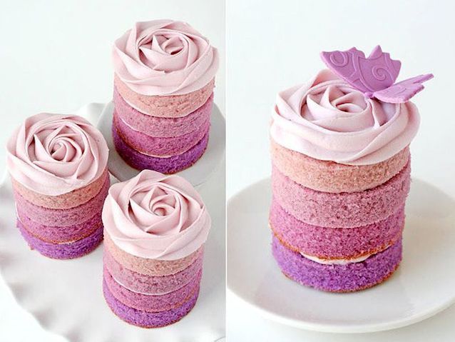 Rose cake violet