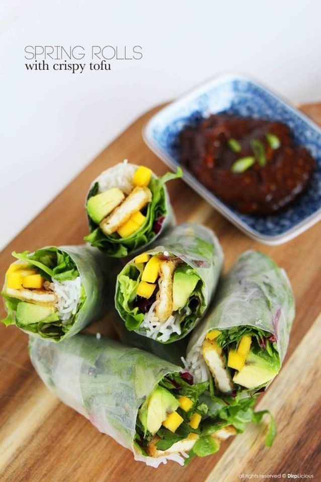 Rouleaux De Printemps Vegetariens Au Tofu Croustillant Idees De Rouleaux De Printemps Veggie Elle A Table Rouleaux de printemps végétariens recette rouleau de printemps cuisine exotique cuisine végétarienne recette végétarienne recettes de cuisine recettes veggie apero vegetarien feuille de riz. rouleaux de printemps veggie