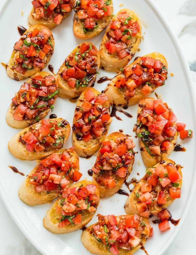 Tartines de bruschetta