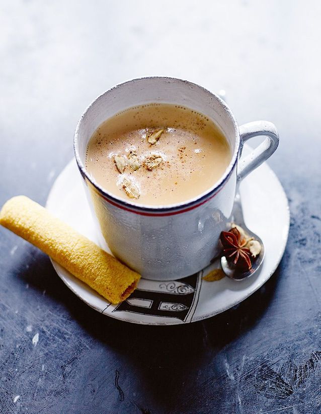 Biscuit cacao noisette sans gluten et chai latte
