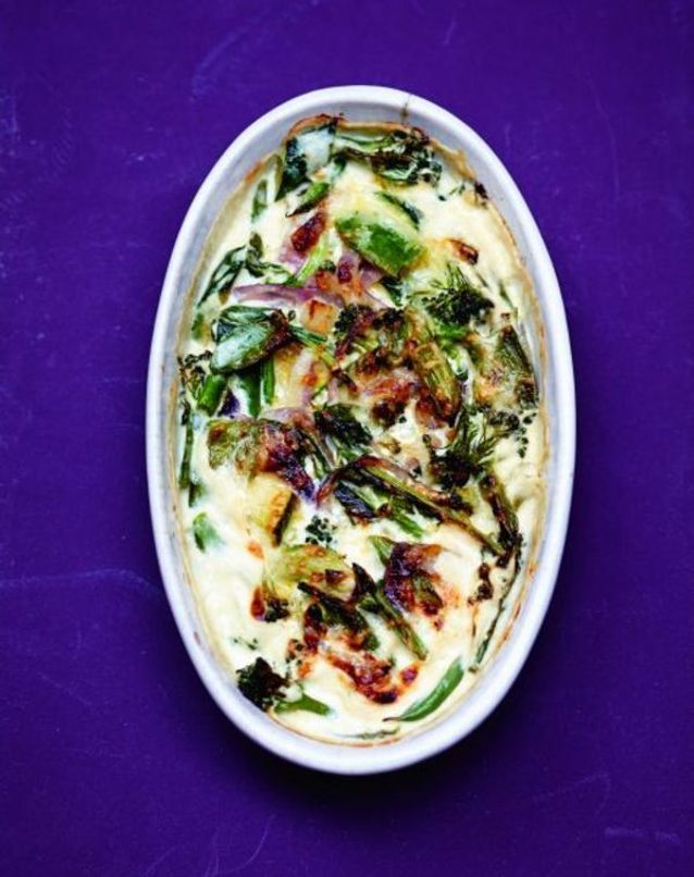 Gratin de légumes verts
