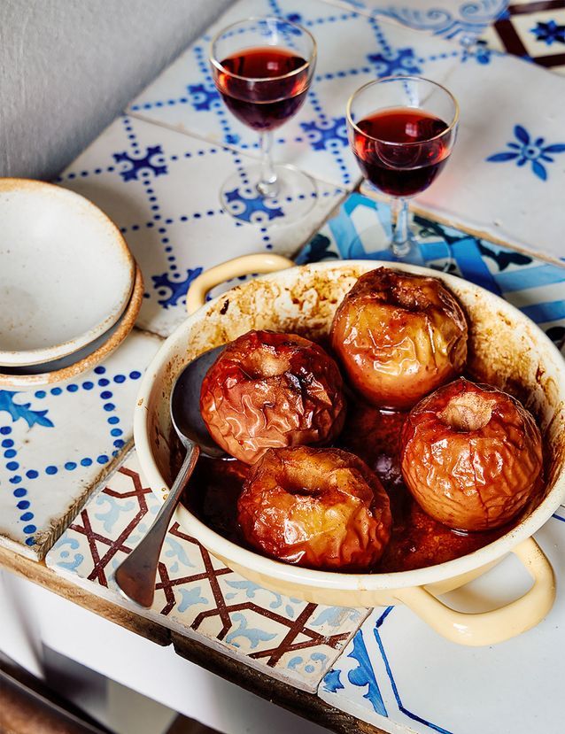 Pommes rôties au porto