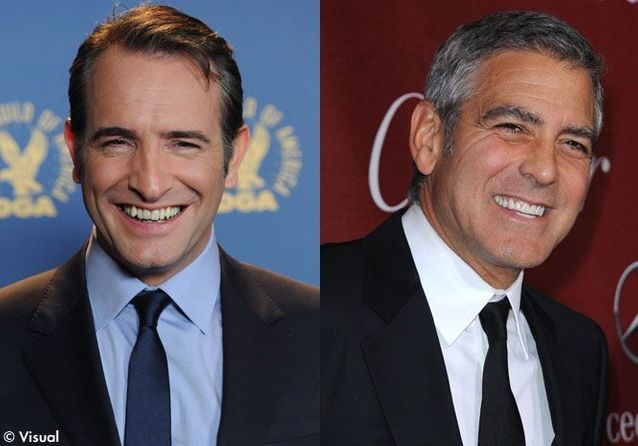 Jean Dujardin-George Clooney : le match des nommés aux Oscars