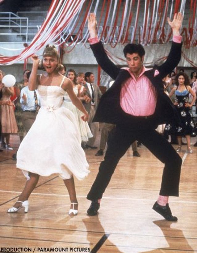 John Travolta et Olivia Newton-John dans « Grease »