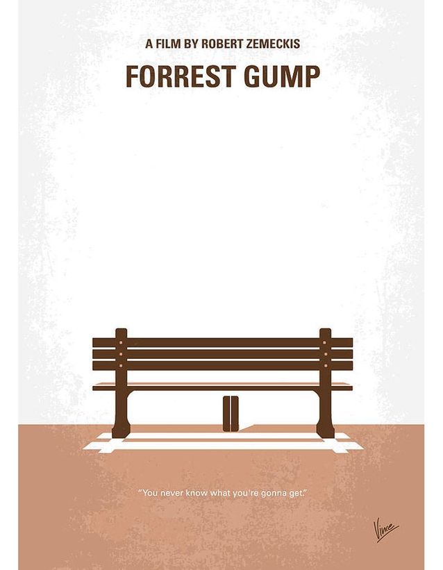 Affiche Cinéma Culte Forrest Gump