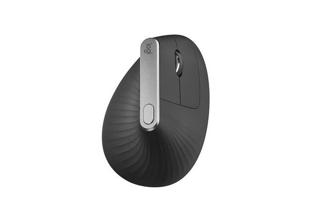 A Logitech ergonomic mouse