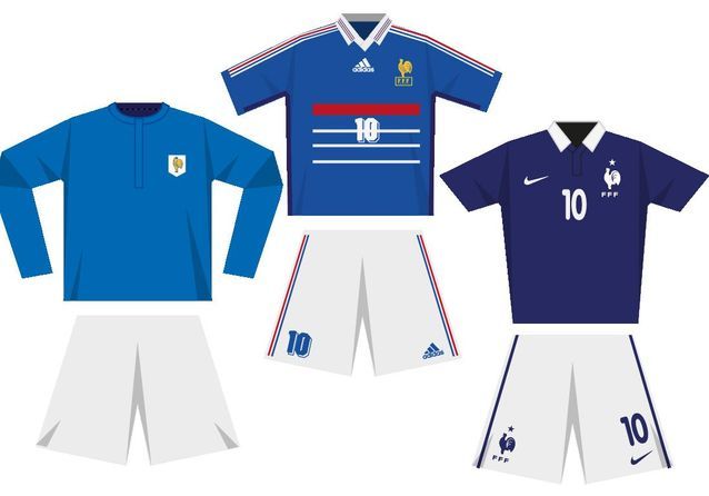 Coupe du monde de football : le maillot des Bleus depuis 1930