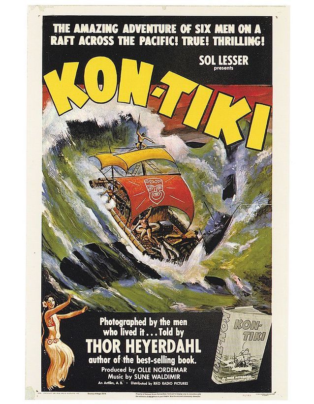Affiche du film « L'Expédition du Kon-Tiki », 1951